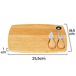 Acheter Cheffinger Planche à Fromage 3 pièces Marron clair