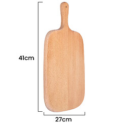 Cheffinger Planche à Découper pour Pain Marron clair pas cher