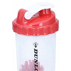 Dunlop Bouteille de Sport 550 ml Shaker avec Fermeture Rouge