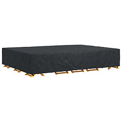 Avis vidaXL Housse pour meubles Uni Noir 350 x 260 x 90 cm 420D
