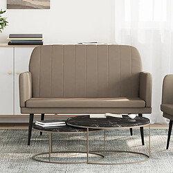 vidaXL Banc Cappuccino 107x80x81 cm Similicuir
