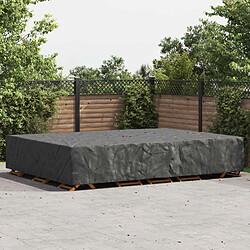 vidaXL Housse pour meubles Uni Noir 350 x 260 x 90 cm 420D 