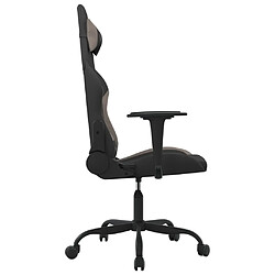 Acheter vidaXL Chaise de jeu de massage Noir et taupe Tissu