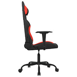 Acheter vidaXL Chaise de jeu de massage Noir et rouge Tissu