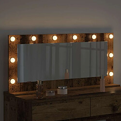 Avis vidaXL Miroir de vanité Rectangulaire Bois ancien 100 x 45 x 18 cm