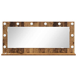 Acheter vidaXL Miroir de vanité Rectangulaire Bois ancien 100 x 45 x 18 cm