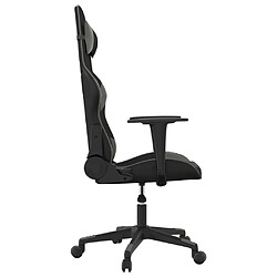 Acheter vidaXL Chaise de jeu de massage Noir et gris Similicuir