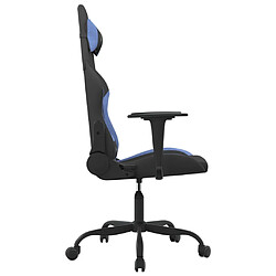 Acheter vidaXL Chaise de jeu de massage Noir et bleu Tissu