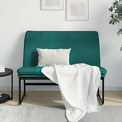 vidaXL Banc Vert foncé 100x75x76 cm Tissu