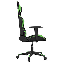 Acheter vidaXL Chaise de jeu de massage Noir et vert Similicuir