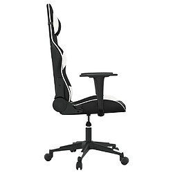 Acheter vidaXL Chaise de jeu de massage Noir et blanc Similicuir