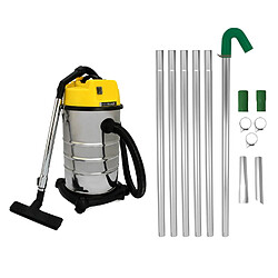 Monstershop MAXBLAST Lot de Perche d'Aspiration pour Gouttière 7,2 m & Aspirateur Industriel 30 L
