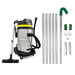 Monstershop MAXBLAST Lot de Perche d'Aspiration pour Gouttière 7,2 m & Aspirateur Industriel 60 L