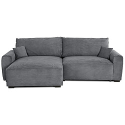 BUDWING Canapé d'Angle LAUREN Gris