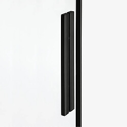 OTITEC Cabine de douche 90x90 cm,coulissante CANARIES NOIR, noir, acces d'angle