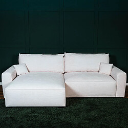 BUDWING Canapé d'Angle LAUREN Beige