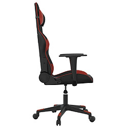 Acheter vidaXL Chaise de jeu de massage Noir et rouge bordeaux Similicuir