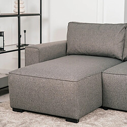 Budwing Canapé d'angle convertible Jade - Gris pas cher