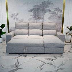 Budwing Canapé convertible Harper - Gris pas cher