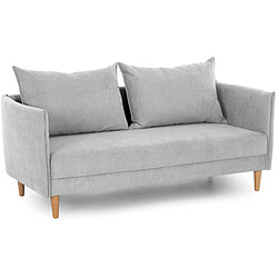 Budwing Canapé droit 3 places - Gris clair