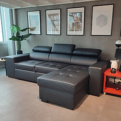 Budwing Canapé-lit droit John - Noir