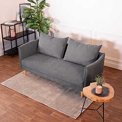 Budwing Canapé droit 3 places - Gris foncé