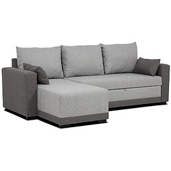 Budwing Canapé d'angle convertible - Gris clair