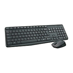 clavier et souris Logitech MK235 Noir Espagnol Qwerty (8 Unités)