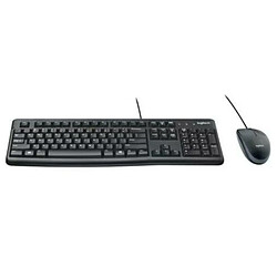 clavier et souris Logitech MK120 Noir Espagnol Qwerty (10 Unités)