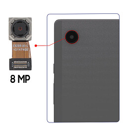 Avis Avizar Clappio Caméra Arrière pour Galaxy Tab A8 8MP Images Nettes et Précises Noir / Argent