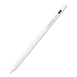 Apokin Stylet Tactile pour Smartphone Tablette Pointe 1.5mm Autonomie 20h Port USB-C Blanc