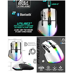 Souris Gamer - SPIRIT OF GAMER - PRO M5 - 8000 DPI - 8 Boutons - RGB Rechargeable