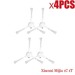 Kit d’accessoires pour aspirateur robot Mijia 1C Accessoires pour aspirateur robot Mijia 1C — filtre HEPA — brosse principale — brosses latérales — chiffon de nettoyage — compatible STYTJ01ZHM — non compatible 1S