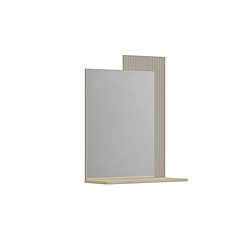 EPIKASA Miroir avec Cadre Lucrezia, Beige, MDF, 65x26x84 cm