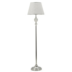 Seven Design Lampadaire MF906, Argent, Tissu, 40x40x158 cm