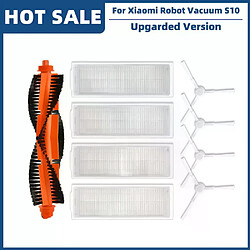 Compatible avec les aspirateurs robots S10, S12, T12, B106GL/ Mop 2S, XMSTJQR2S et 3C, B106CN, pièces et accessoires, brosse latérale principale, filtre et serpillière~01575 