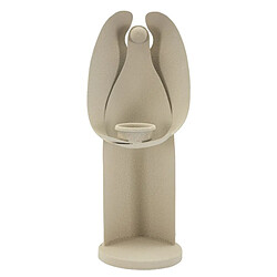 EPIKASA Bougeoir MF747, Beige, Métal, 12,5x10x30 cm