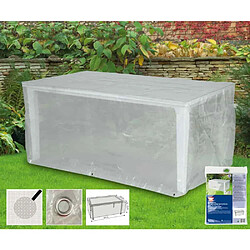 boni-shop Housse de Protection Table de Jardin Rectangulaire Transparente 180x100x75cm