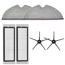 Kit pièces de rechange pour aspirateur robot Roborock Accessoires pour aspirateur robot Roborock S5 Max, S6, S6 MaxV - brosse à rouleau amovible - filtre HEPA - chiffon de nettoyage