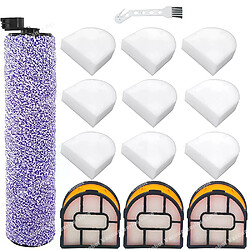 Compatible avec les aspirateurs Shark WDB1F2 WD201 WD201C WD100 pour HydroVac XL 3-en-1, accessoires, brosse à rouleau, filtre~02647