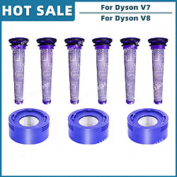 Pièces de rechange et accessoires pour aspirateurs sans fil Dyson V7 et V8, pré-filtre et post-filtre~02883