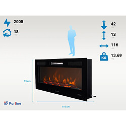 Acheter Purline Insert panoramique avec sortie d'air frontale