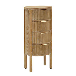 Seven Design Commode à Tiroirs MF751, Marron, Bois, 38x33,5x82 cm