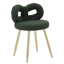 EPIKASA Chaise Noeud 2, Vert, MDF, 40x40x67 cm