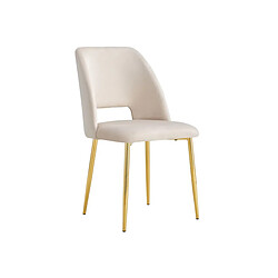 Homy France Lot de chaises AVA Gold en Velours