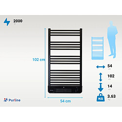 Acheter Purline Radiateur sèche-serviettes avec chauffage intégré et contrôle WiFi