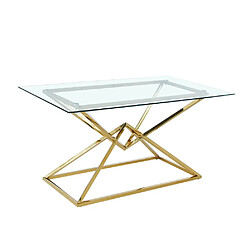 Homy france table à manger en verre - Transparent