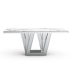 Avis Homy france Table à manger Elegance - Marbre blanc