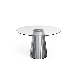 Homy france table à manger ronde - Transparent