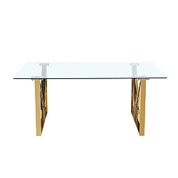 Acheter Homy france Table à manger Igrec Gold - Transparent
